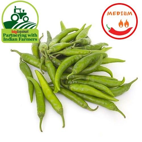 Fresho Chilli - Green Long, Medium